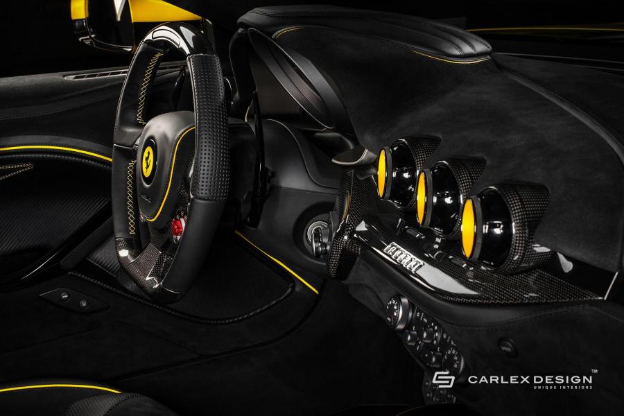Детали интерьера Ferrari F12berlinetta by Carlex Design 2017 года  (фото 19 из 23)